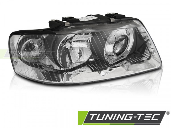 Upgrade Klarglas Scheinwerfer Rechts für Audi A3 8L 3/5 Türer 00-03 chrom